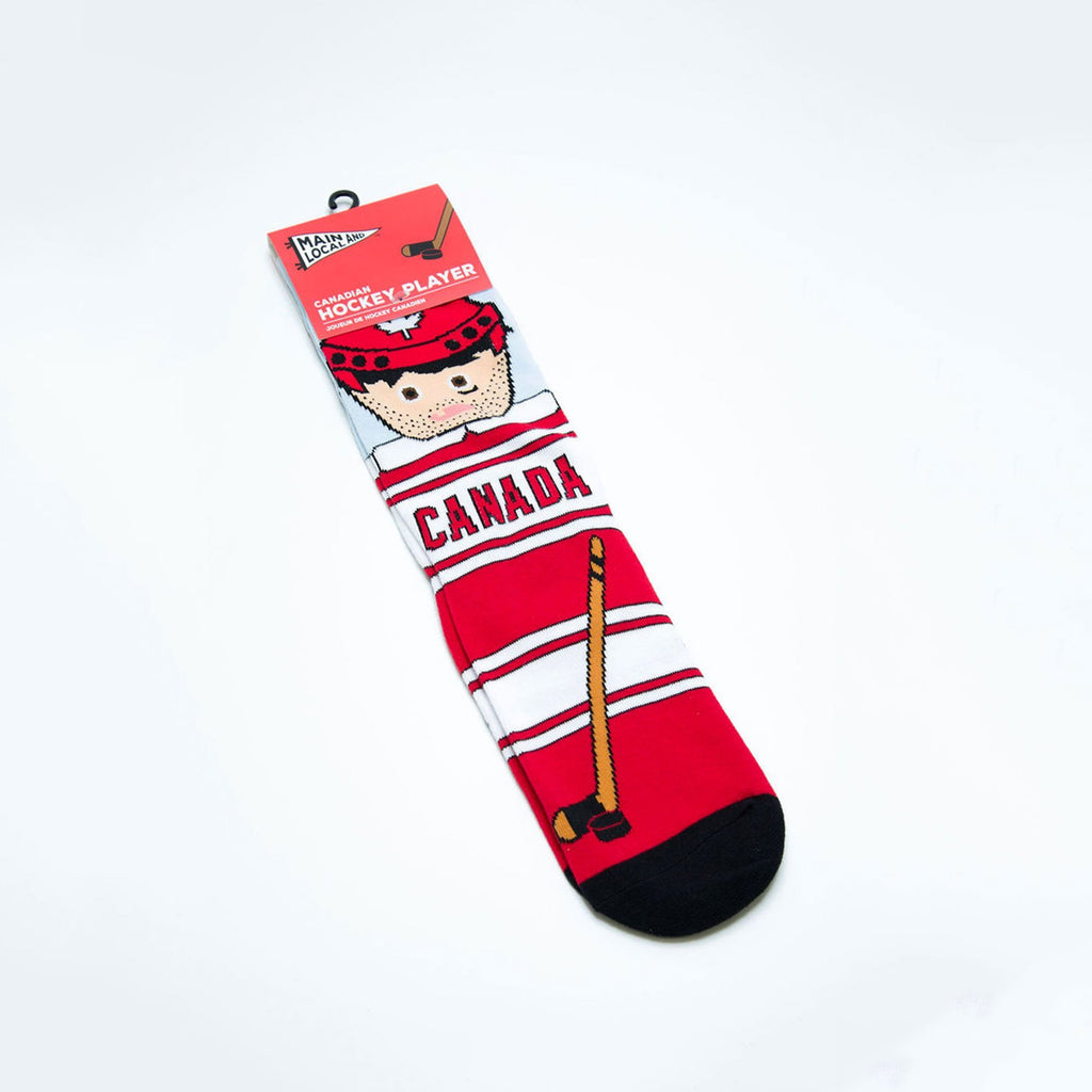 Chaussettes de joueur de hockey canadien