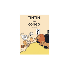 Affiche Tintin au Congo Couleur