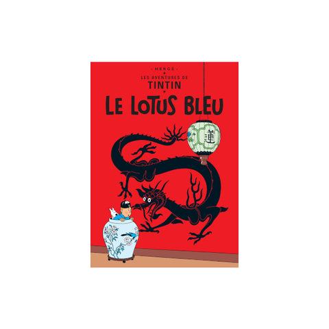Affiche Tintin Le Lotus Bleu
