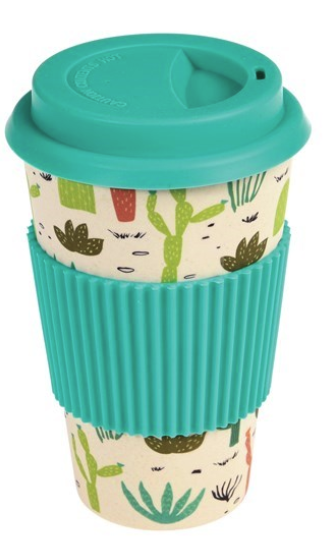 Tasse de voyage en bambou - Succulents