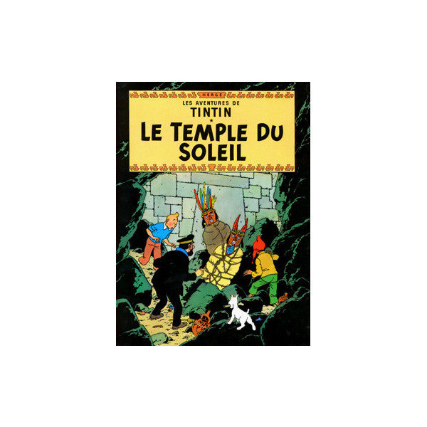 Affiche Tintin Le temple du soleil
