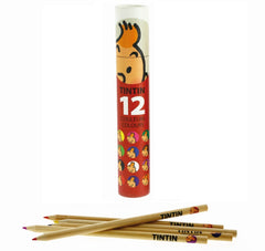 Ensemble de 12 crayons de couleur en bois